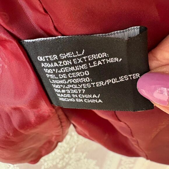 East 5th Women's Dark Red Jacket - Picture 7 of 8